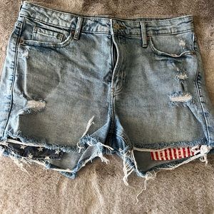 Denim shorts